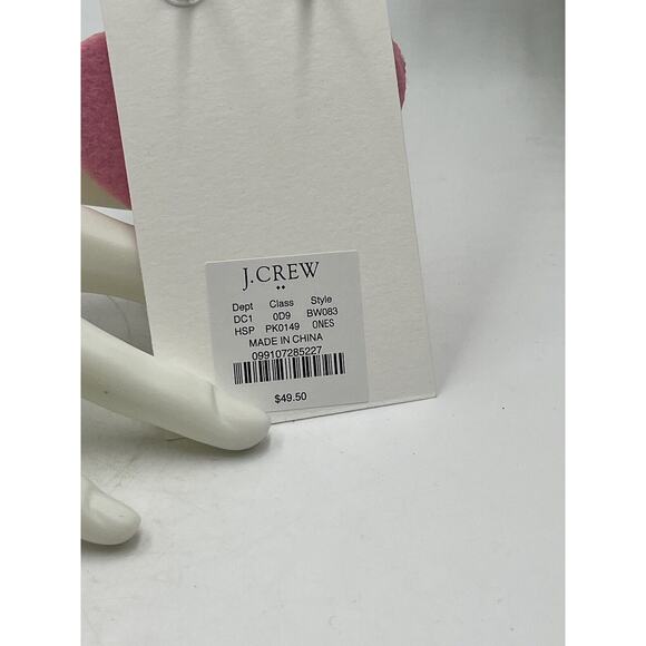 J. Crew Himalayan Spice Pink Red Beaded Heart Statement Dangle Earrings New - Picture 5 of 8